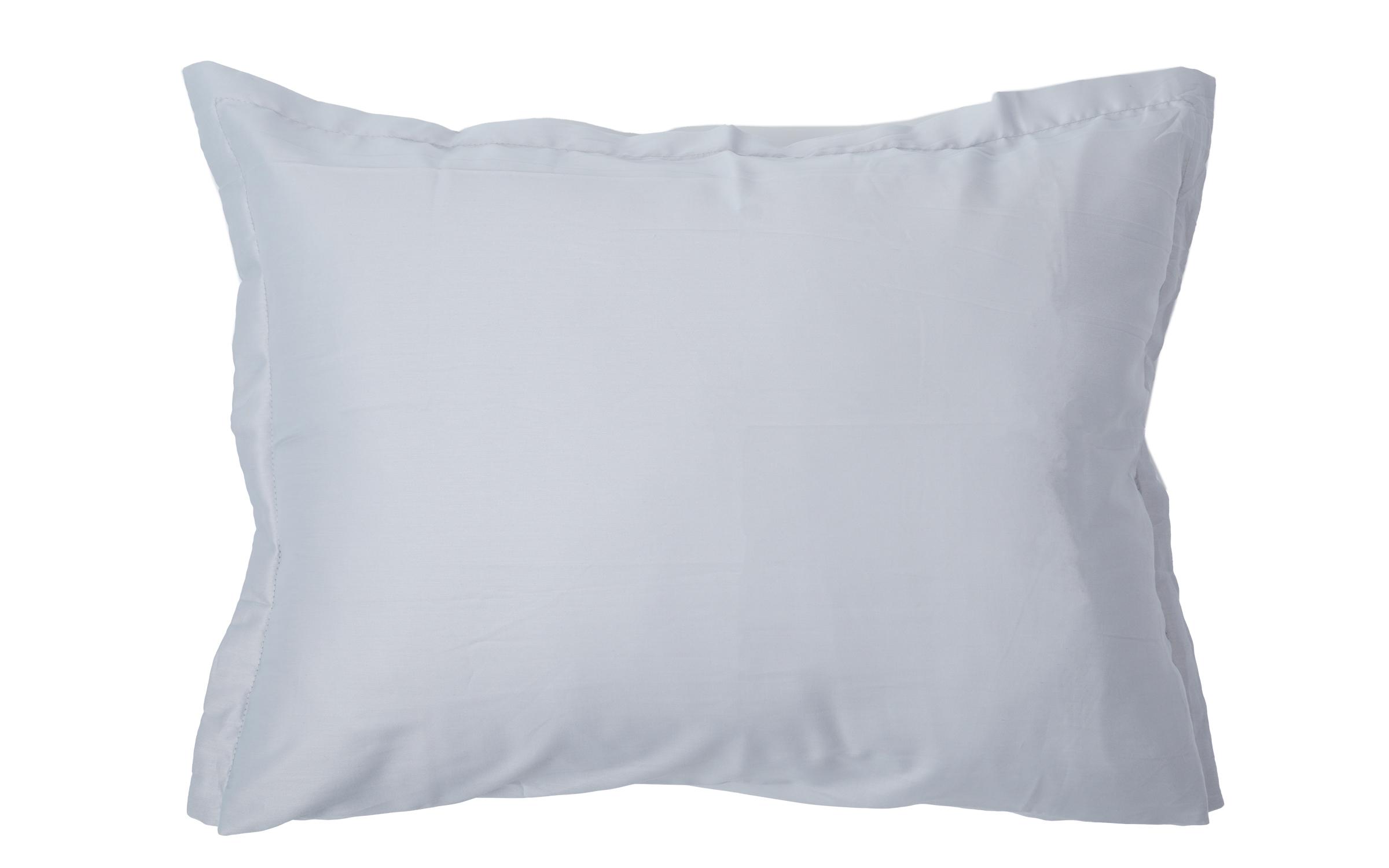 Pillowcase with edging 50/70 cm Satin, light grey, Satin  1